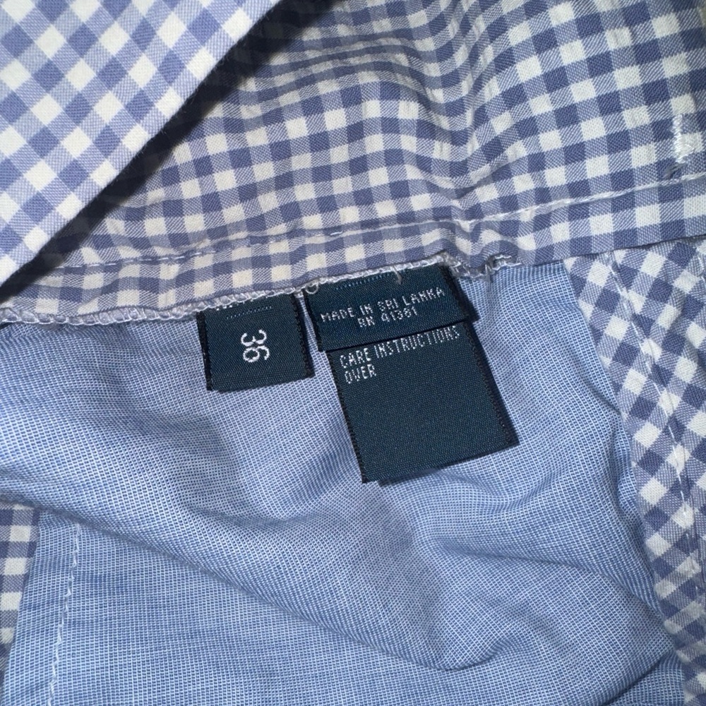 Ralph Lauren-Light Blue Checked Searsucker Shorts-Preppy-Men Size 36-orig $89 - Picture 2 of 5